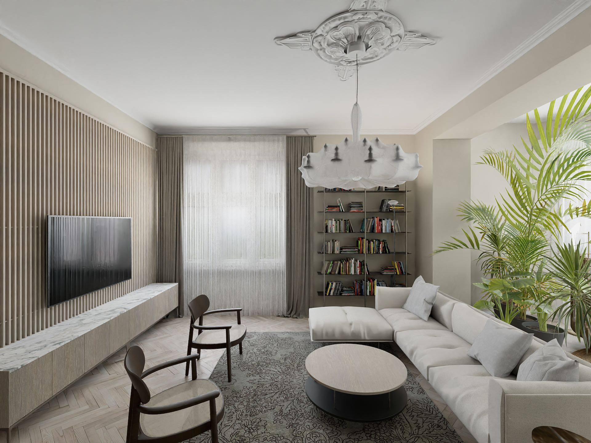 NOVÝ LUXUSNÝ 3 izb. BYT s TERASOU A GARÁŽOU V HISTORICKEJ VILE /PALISÁDY