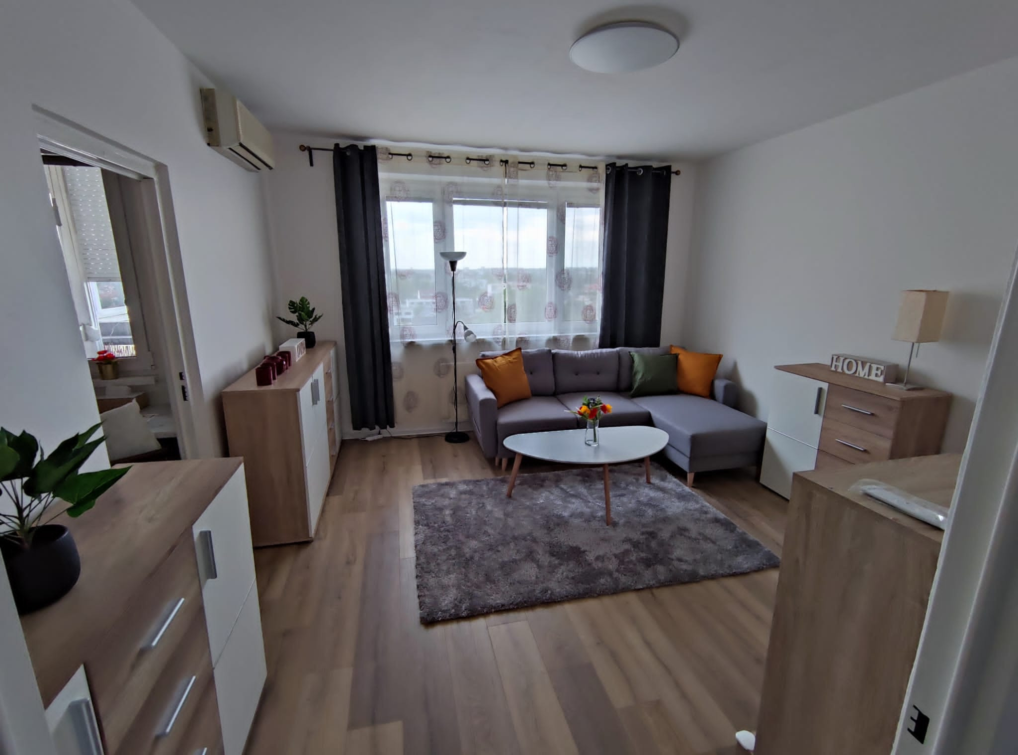 Veľký 2 izbový byt s balkónom a krásnym výhľadom