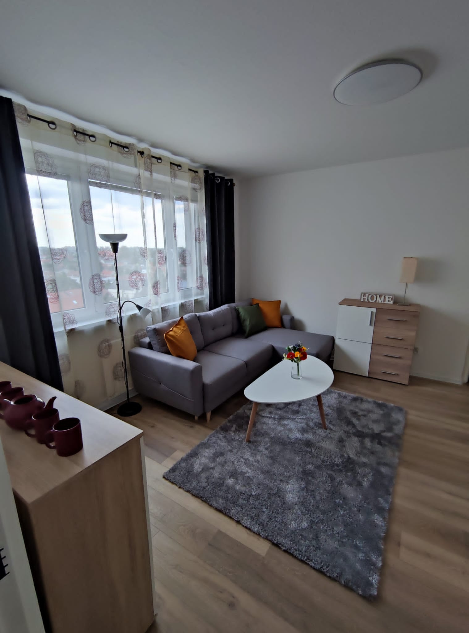 Veľký 2 izbový byt s balkónom a krásnym výhľadom