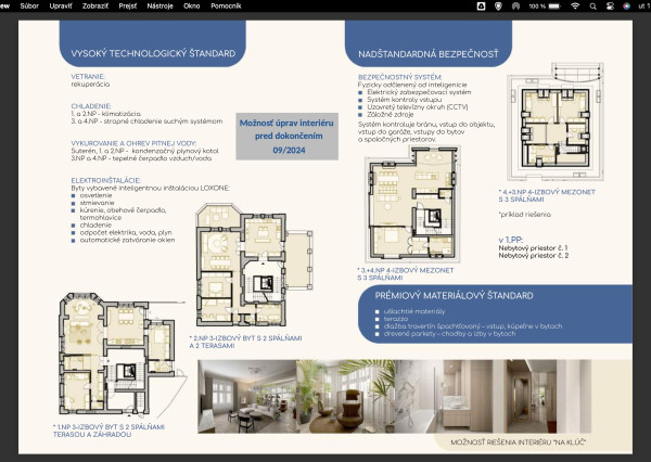 LUXUSNÝ 3 izb. BYT s TERASOU A GARÁŽOU V HISTORICKEJ VILE /PALISÁDY