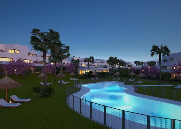 Costa del SOL / 2 spálňový Nový apartmán s veľkou terasou