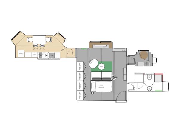 Nový 1,5 izb. BYT/KANCELÁRIĄ s Parkovaním V HISTORICKEJ VILE /PALISÁDY