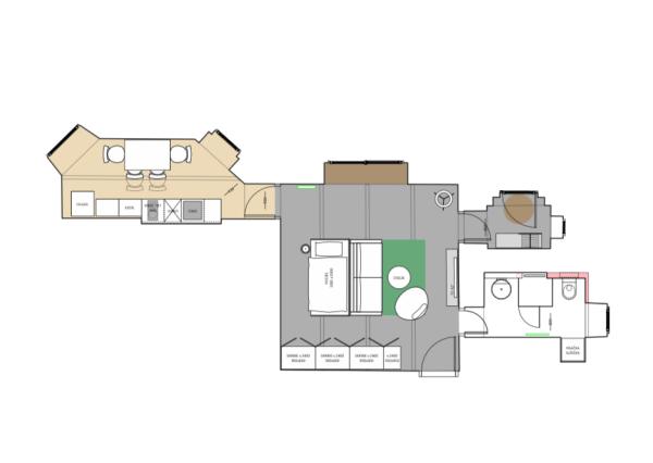 Nový 1,5 izb. BYT/KANCELÁRIA V HISTORICKEJ VILE /PALISÁDY