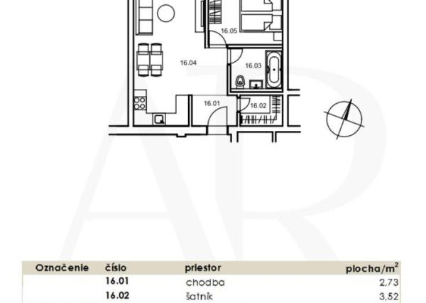 DOWNTOWN Luxusne zariadený 2 izbový byt